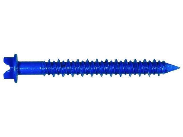 150-Count 1//4/" x 2-3//4/" Tapcon 24530 Hex-Washer-Head Concrete Anchors