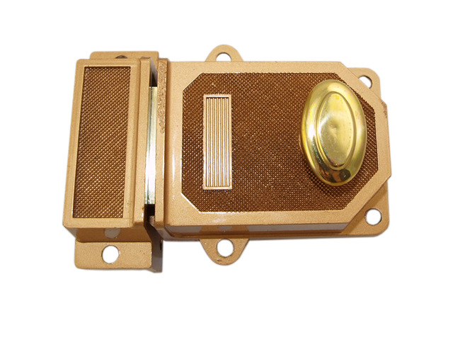 Surface Rim Deadlock Wilson 6274 Massive Surface Bolt Rim Deadlock Jumbo Solid Brass Single ...