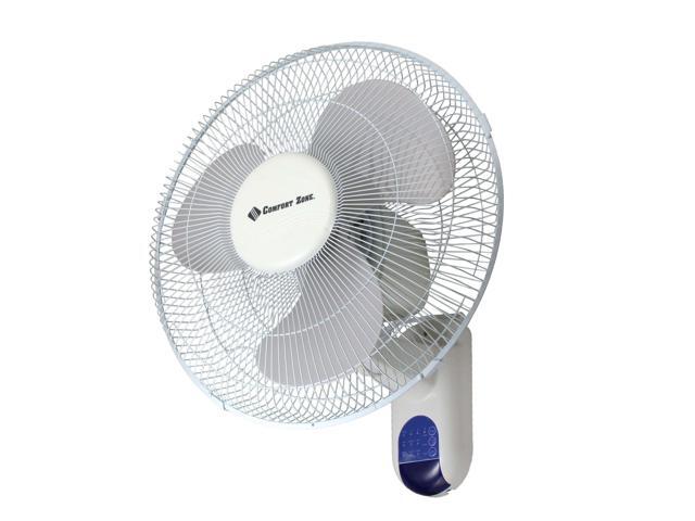 Comfort Zone Cz16wr 16 Oscillating Wallmount Wall Mount Fan
