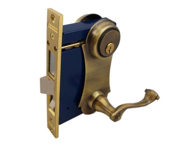 Marks 21AC//3 LHR Heavy Duty Mortise Lockset Brass Iron Gate Double Cylinder