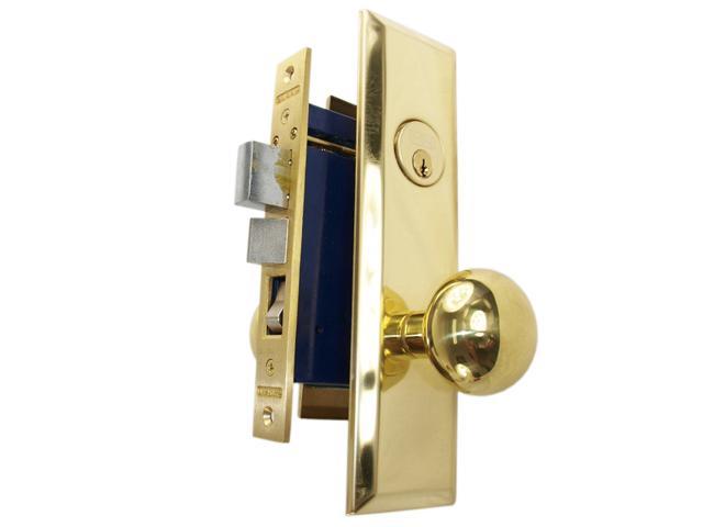 Marks New Yorker 9NY10A/3, Polished Brass Right Hand Mortise Entry Lock ...