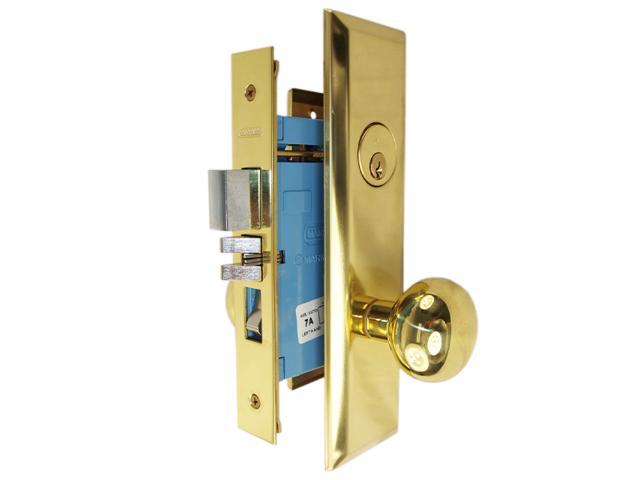 Marks New Yorker 7NY10A/3, Polished Brass Right Hand Mortise Entry Lock ...