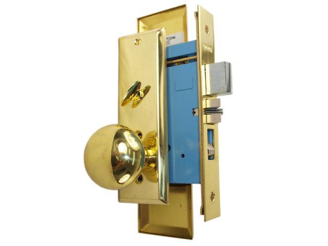 Marks New Yorker 7NY10A/3, Polished Brass Right Hand Mortise Entry Lock ...