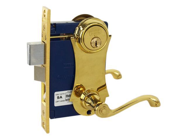 Marks 9215ac3 W Lhr Polished Brass Us3 Left Hand Reverse Ornamental Unilock Lever Plate Mortise 