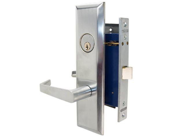 Marks Metro 116dw26d Satin Chrome Left Hand Mortise Lock Angled Lever Escutcheon Plate 9117