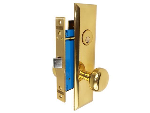 Maxtech (Like Marks 114DW) Polished Brass Right Hand Heavy Duty Mortise ...