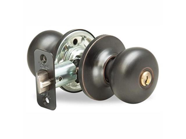 Yale 700h 10bp Oil Rubbed Bronze Permanent Us10bp Horizon Heavy Duty Entry Knob And Rosettes For Doors 1 3 8 To 1 3 4 With Kwikset Keyway