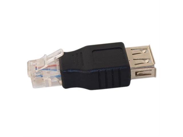 USB 2.0 Type A Female to Telephone Phone Cable Line Connector Adapter Plugs RJ11