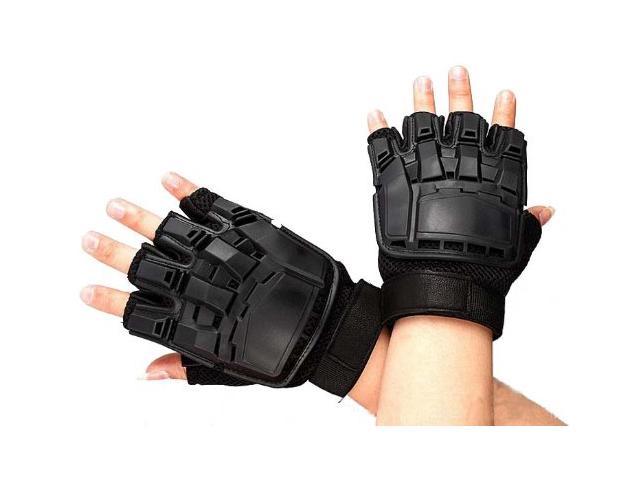 semi fingerless gloves