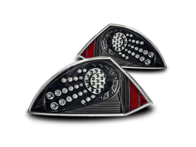 Winjet 2000-2005 Mitsubishi Eclipse Projector Halo Headlights Black//Clear