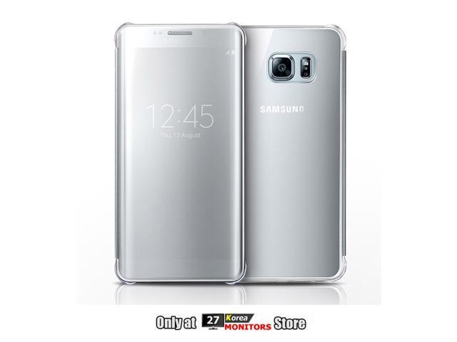 Oeps broeden Goederen Samsung EF-ZG928CSEG Clear View Cover Flip Cover Case for Samsung Galaxy S6  edge Plus (SM-G928) - Retail Packaging, Clear Silver - Newegg.com