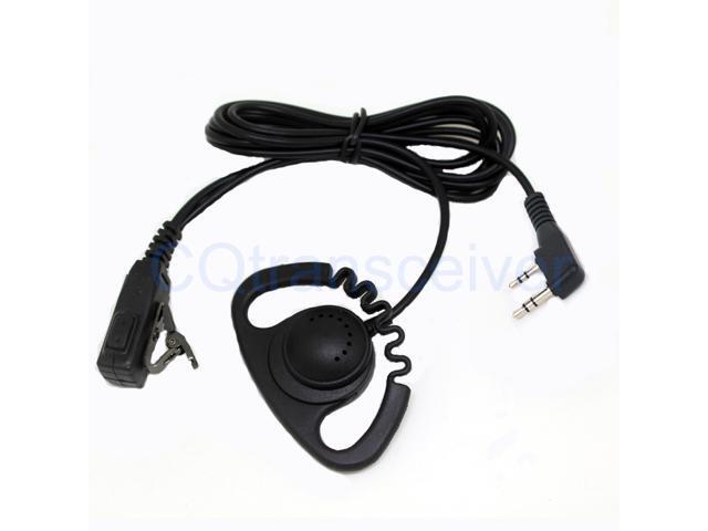PTT Earpiece for Linton Kenwood Puxing WEIERWEI Wouxun Baofeng 2-PIN Ham Radio