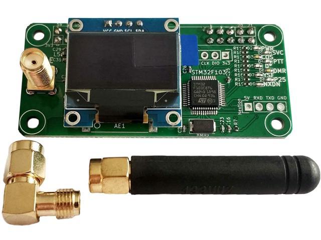 Case Support P25 DMR YSF for Raspberry pi UHF/VHF MMDVM hotspot OLED Antenna 