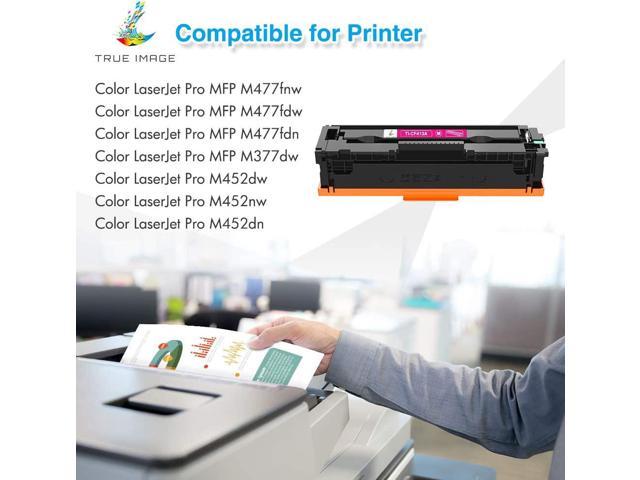 LemeroUexpect Compatible Toner Cartridge Replacement for HP 410A CF410A CF411A CF412A CF413A for MFP M477FNW M477FDW M452NW M452DW M452DN M477FDN M377DW Printer Black, 2-Pack