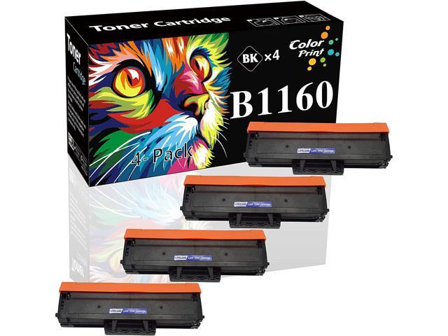 ColorPrint Compatible 1160 Toner Cartridge Replacement for Dell B1160w  YK1PM 331-7335 HF44N HF442 B1160 B1163w B1165nfw Mono Laser Printer (Black,  4-Pack) 