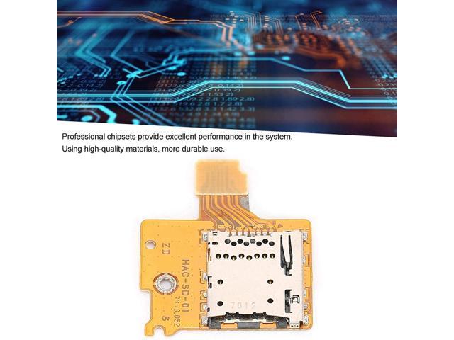 Yunir Micro Memory Card Slot Board Durable use Memory Card Reader Pin Slot for Switch NS Console 
