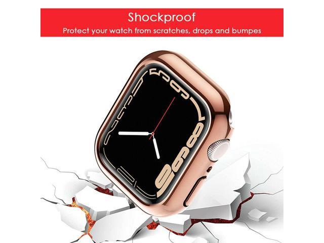 For Apple Watch Series 7 41mm 45mm Case Bumper Protective Cover Frame Hard iWatch - Newegg.com