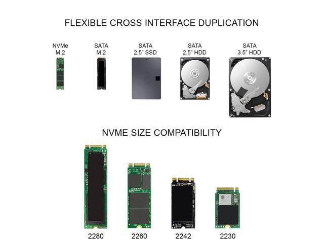 Duplicateur M.2 NVMe Systor SYSNVME-SF201 – 9Go/min – Copie Autonome