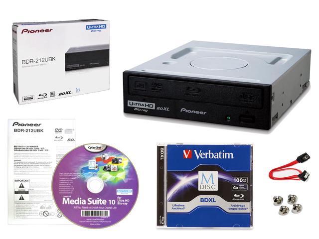 Cable Accessories and Mounting Screws Supports BDXL and M-DISC, Retail Box Asus 16x BW-16D1HT Internal Blu-Ray Burner Drive Bundle with 1 Pack M-DISC BD