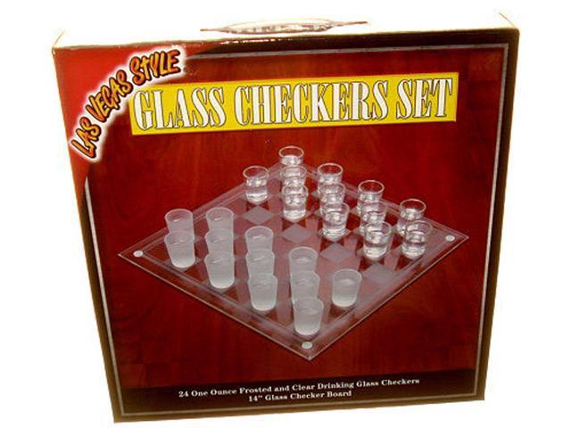 checkers with shot glasses