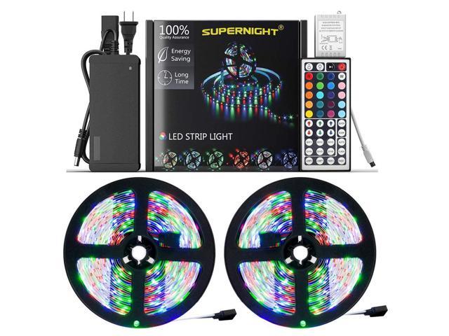 SUPERNIGHT® Waterproof 10M 600Leds RGB 5050 LED Strip Light+DC Power+4Pin Remote 