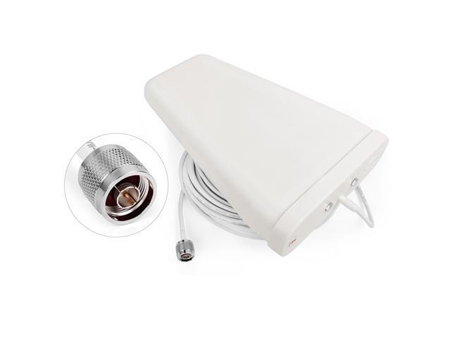 800 2500mhz Outdoor Directional Lpda Antenna With10m Cable N Male Connector For Cell Phone Signal Booster Newegg Com