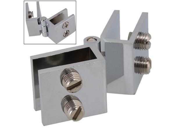 Glass Door Clamp Hinge Double Action 180 Degree For Boarded Door