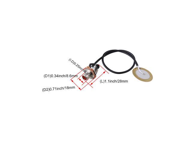 Bqlzr Piezo Transducer Microphone Pickup Jack Mic Contact For Guitar Diy Newegg Com