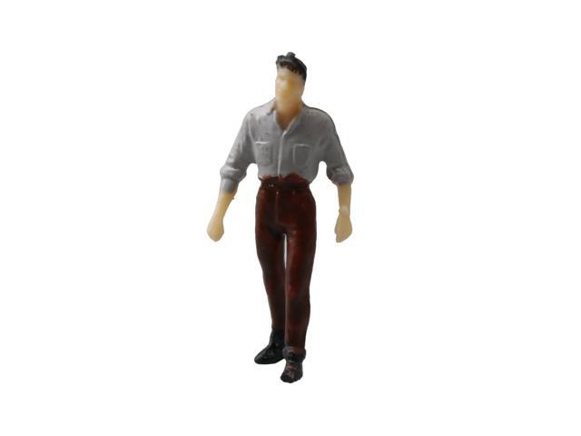 100pcs1:200 Scale Z Gauge Painted Model DIY Layout Stree Figure Colourful People 