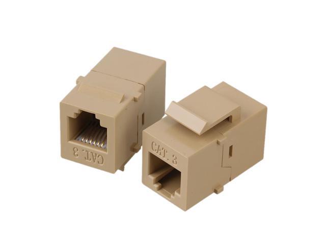 5 x Cat3 RJ45 Ethernet Inline Jack Coupler With Keystone Latch Female ...