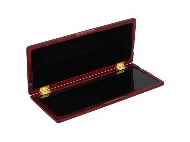 Mahogany Color Wooden Clarinet Reed Case for 10 Reeds Hold Moisture Resistance 
