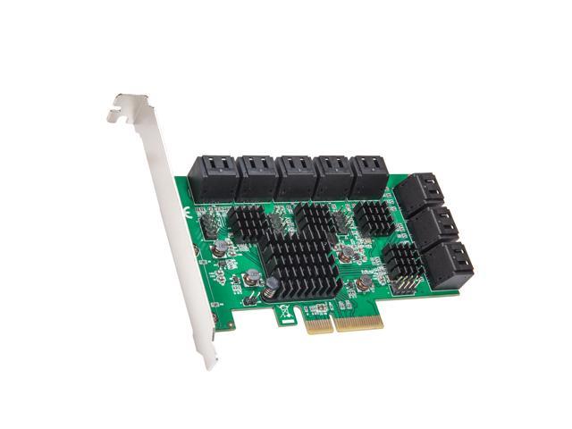 16 Port SATA III PCIe x4 (x2 Bandwidth) NON-RAID Expansion Card