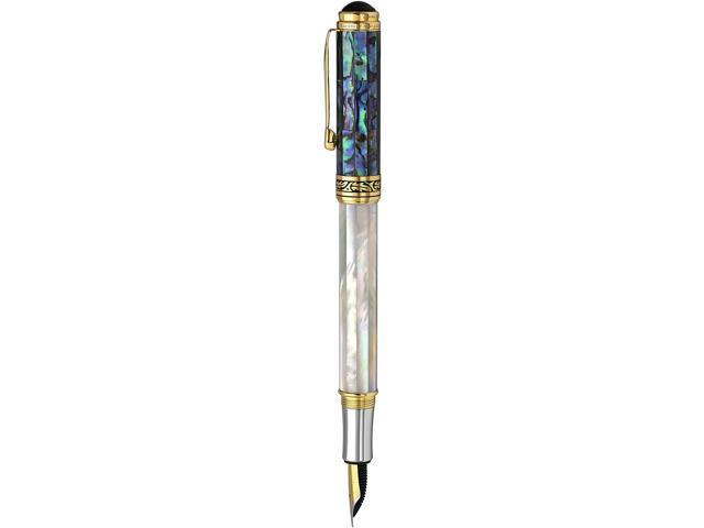 Xezo Maestro Fountain Pen, Fine Nib. Iridescent Oceanic Origin
