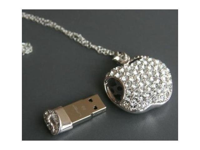 Guitar USB Crystal Bling Necklace Thumb Drive memory stick chip Jump Drive metal