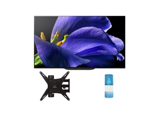 Sony XBR-55A9G 55" (3840 x 2160) Bravia 4K Ultra High Definition Smart OLED TV with a Walts TV Medium Full Motion Mount for 32"-65" Compatible TV's and a Walts HDTV Screen Cleaner Kit (2019)