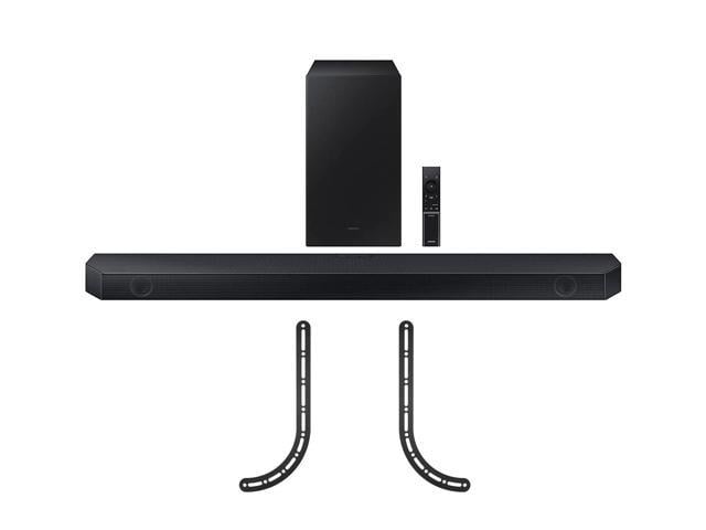 SamsungHW-Q60C3.1chSoundbarandSubwooferwithDolbyAtmoswithaWaltsTVSOUNDBAR-MOUNTforCompatibleSoundbarsUnder15lb(2023)