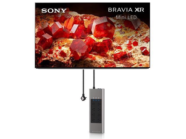 Sony XR75X93L 75 inch 4K Mini LED Smart Google TV with PS5 Features with an Austere VII Series 8 Outlet Power w/Omniport USB (2023)
