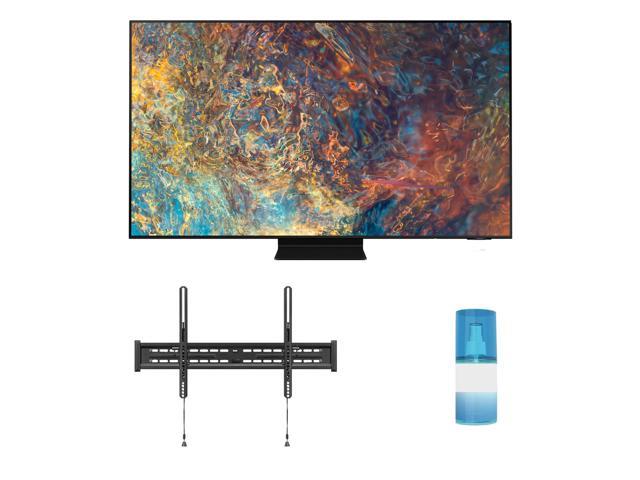 Samsung QN55QN90AA 55" Neo QLED QN90AA Series 4K Smart TV with a Walts TV Large/Extra Large Tilt Mount for 43"-90" Compatible TV's and Walts HDTV Screen Cleaner Kit (2021)