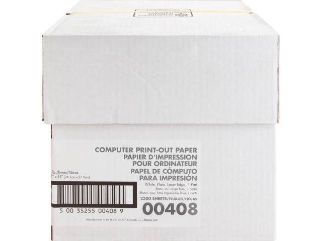 Sparco Computer Paper Plain 20 lb. 9-1/2x11 2300 Sht/CT WE 00408 