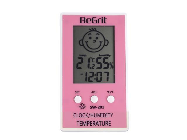 Begrit Indoor Hygrometer Lcd Digital Thermometer For Baby Room Temperature Humidity Moisture Monitor