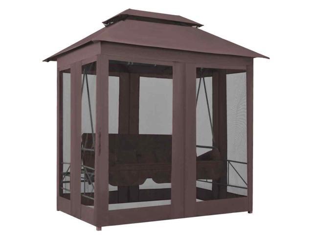 Outdoor Swing - Coffee - Newegg.com
