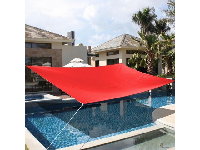 10 X15 Deluxe Rectangle Sun Shade Sail Uv Top Outdoor Canopy