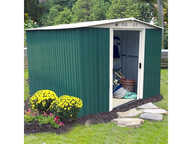 10 X8 Storage Shed Large Backyard Outdoor Garden Garage Diy Sheds