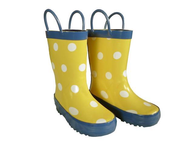 Yellow Polka Dots Toddler Unisex Rain 