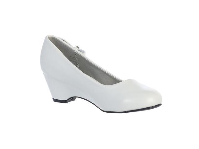 girls white occasion shoes