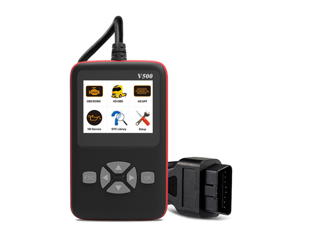 V500 Universal O-B-D2 Scanner Engine Fault Reader Read Clear Codes I/M ...