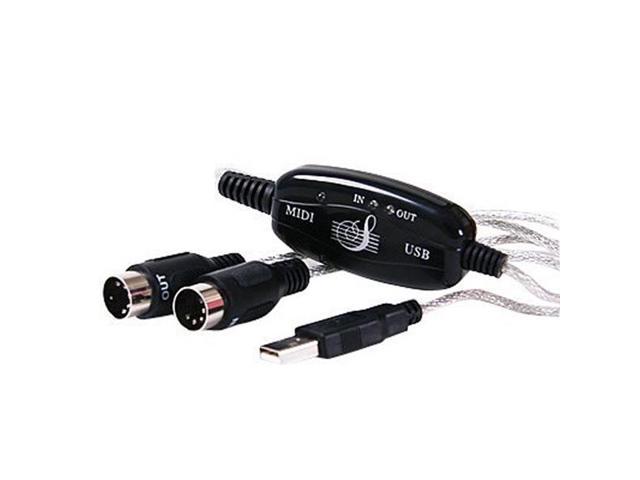 New Midi Usb Cable Converter Pc To Music Keyboard Adapter Newegg Com