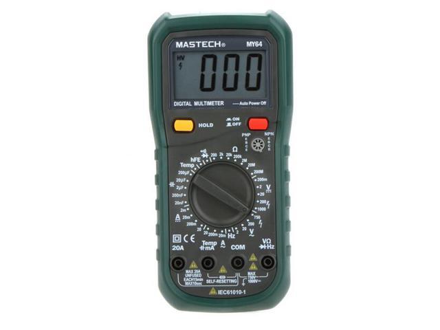 MASTECH my64 Digital Multimeter DMM Frequency Capacitance Temperature Meter 
