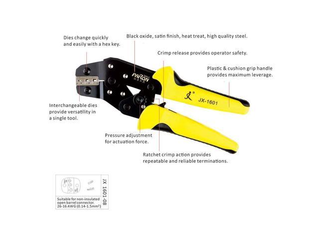 New Engineering Wire Crimpers Terminal Crimping Plier Tool 0.14-1.5mm² 
