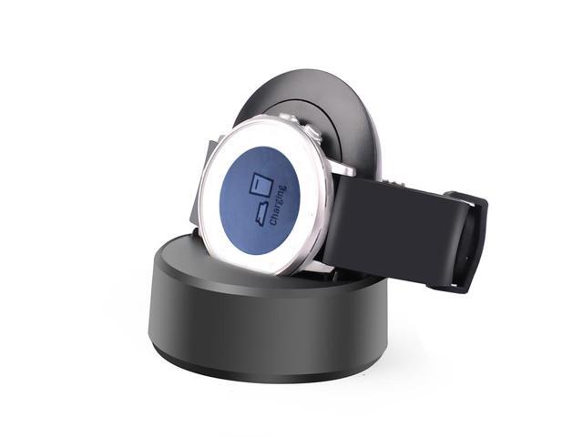 pebble time round black